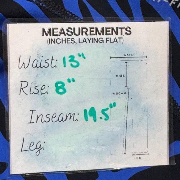 Nike Dri-Fit Women's Blue Black Abstract Print Athletic Capris Size S - Picture 8 of 8